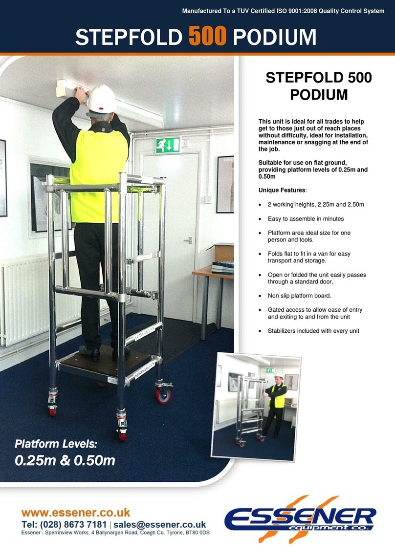 ESSENER STEPFOLD 500 PODIUM User manual