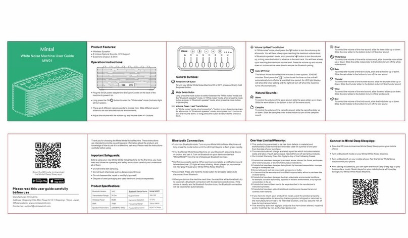 Mintal MW01 user guide