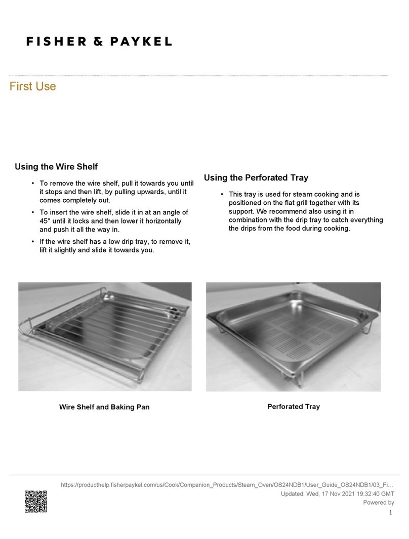 Fisher & Paykel OS24NDB1 Instruction sheet