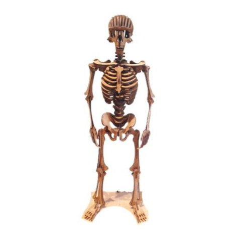 Calico Craft Parts FREE STANDING SKELETON Assembly instructions