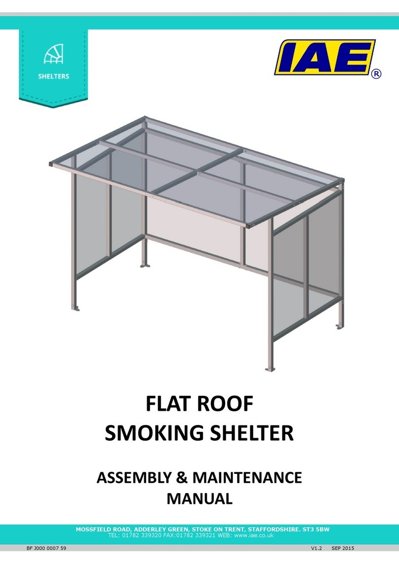 IAE FLAT ROOF SMOKING SHELTER Quick guide