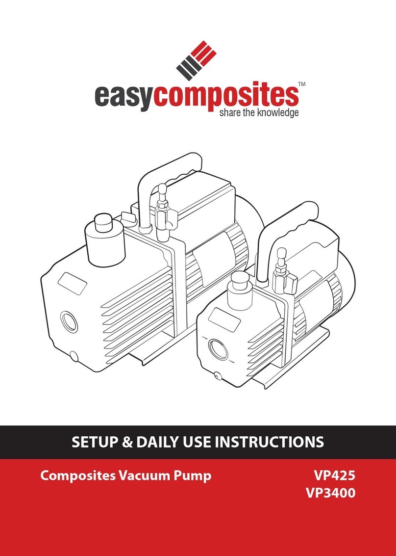 easycomposites VP425 SETUP & DAILY USE INSTRUCTIONS