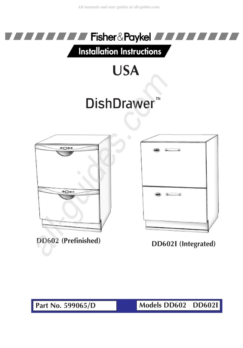 Fisher & Paykel DishDrawer DD602 User manual Fisher & Paykel DishDrawer DD602 User manual