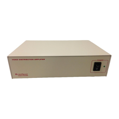 World Video Sales MicroImage Video Systems VDA106 Operation manual