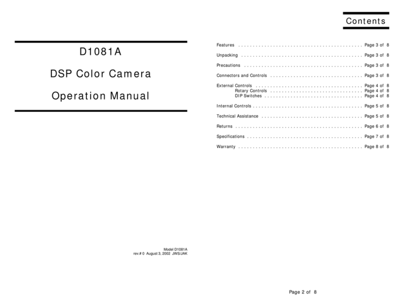 World Video Sales MicroImage D1081A User manual