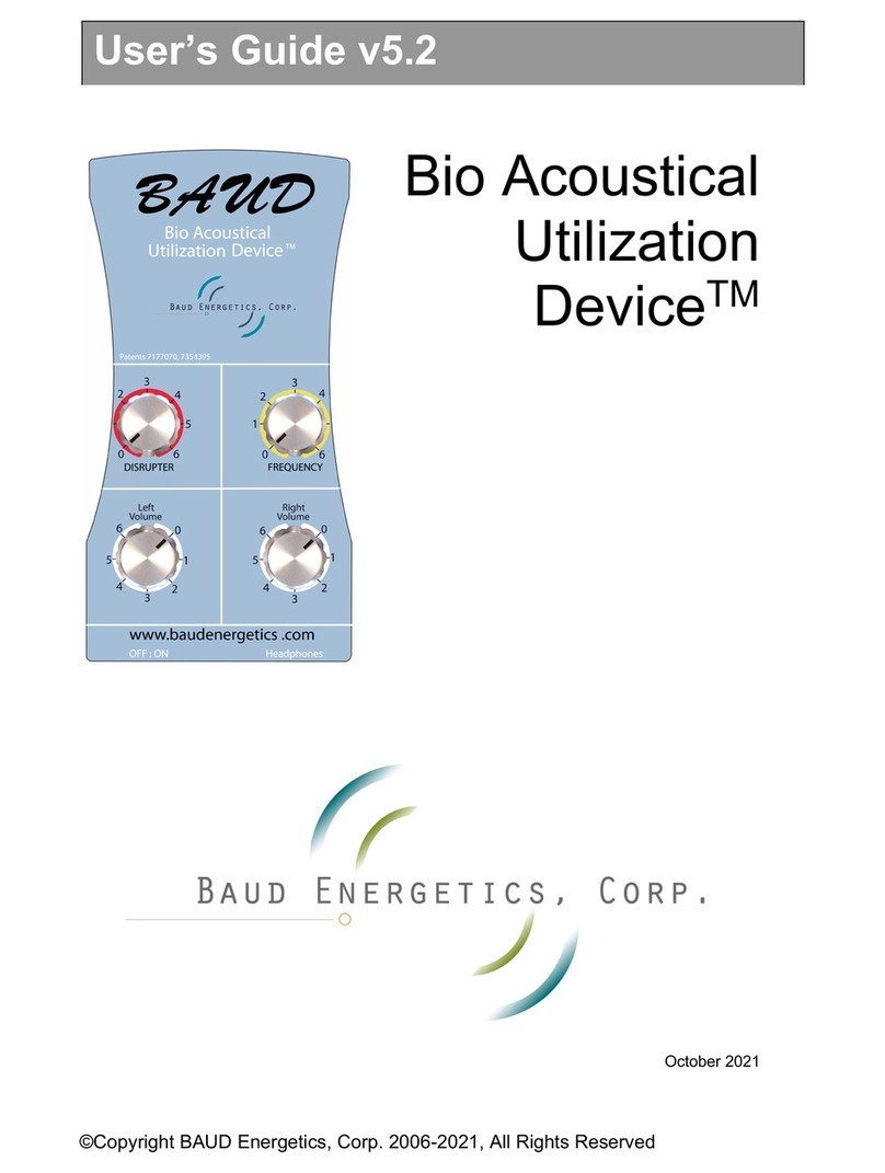 BAUD ENERGETICS Bio Acoustical Utilization Device user guide