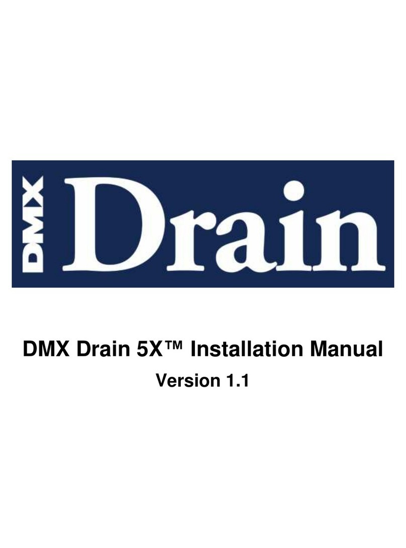 DMX Drain 5X User manual