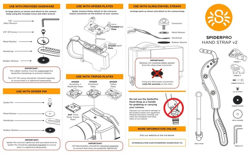 Spider Gear SpiderPro Hand Strap v2 quick start guide