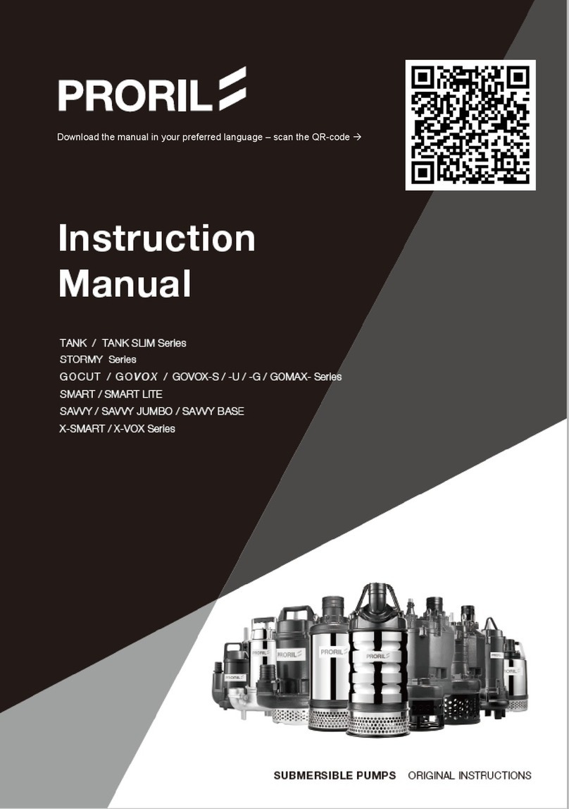 proril TANK Series instruction manual