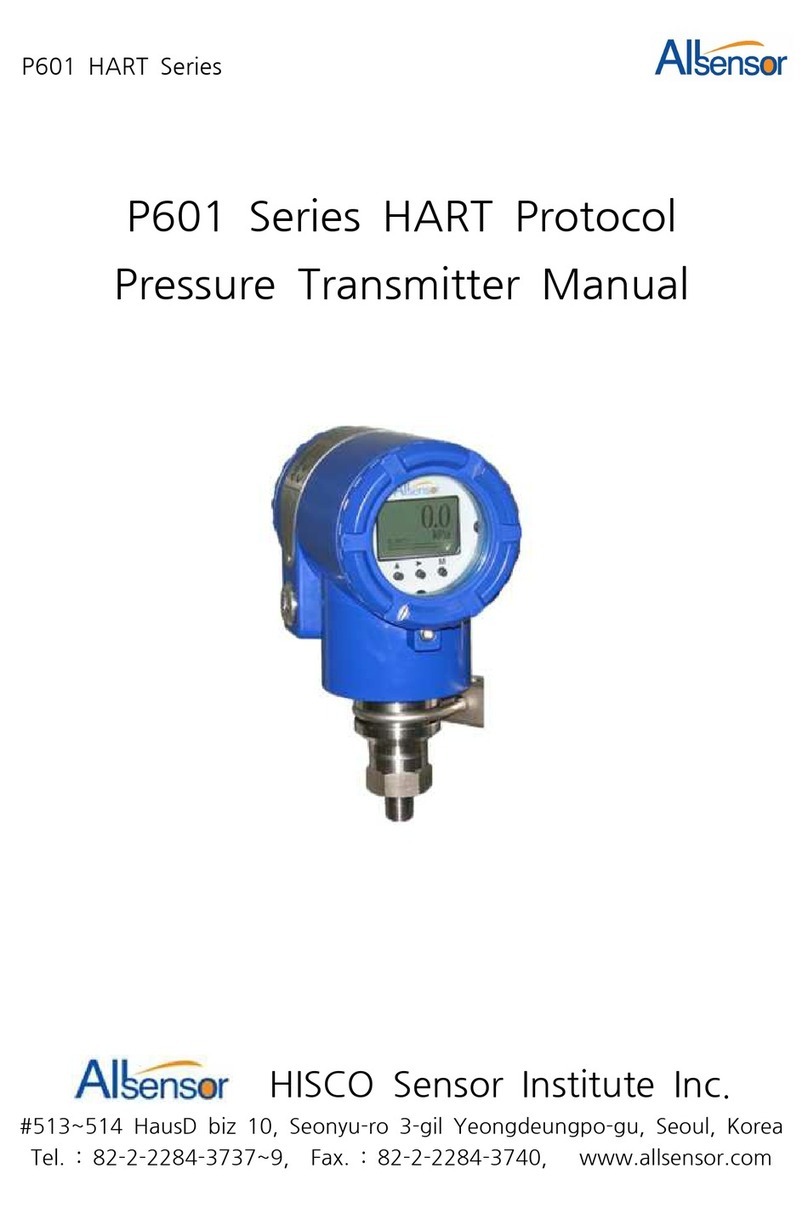 Allsensor P601 Series manual