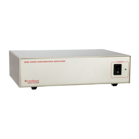 World Video Sales MicroImage Video Systems VDA403 Operation manual World Video Sales MicroImage Video Systems VDA403 Operation manual