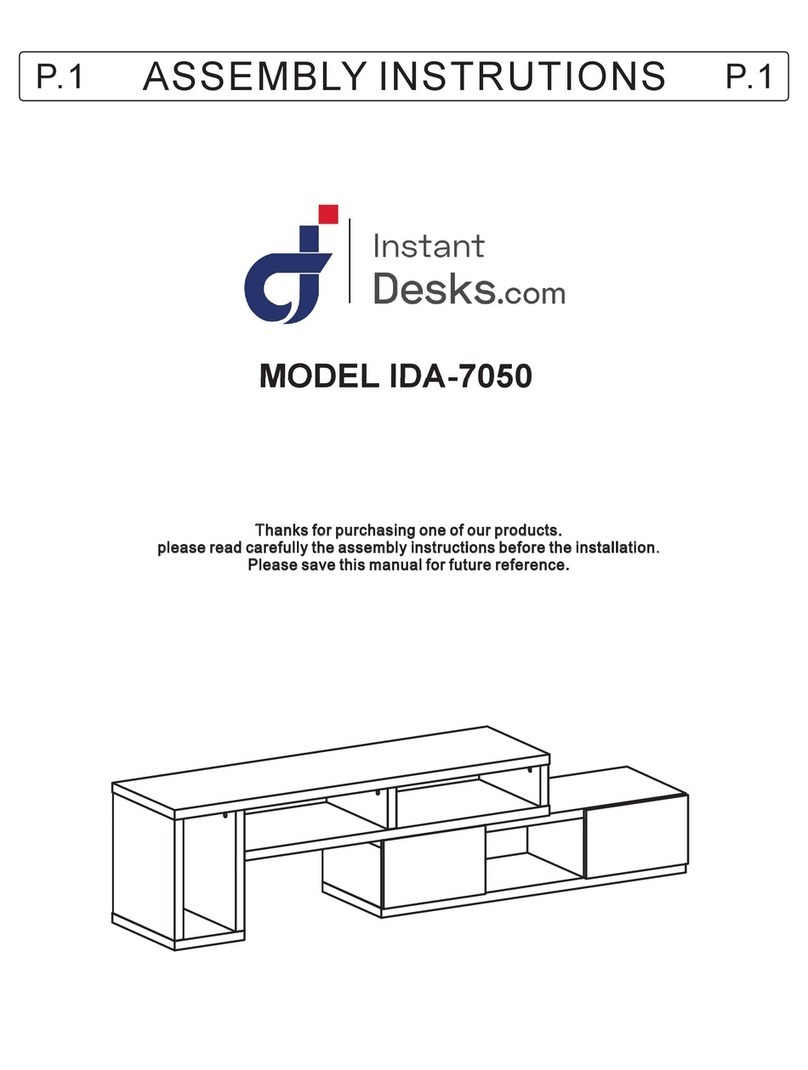 Instant Desks IDA-7050 Assembly instructions