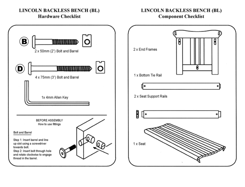 Jensen Leisure Furniture LINCOLN 6523 quick start guide Jensen Leisure Furniture LINCOLN 6523 quick start guide