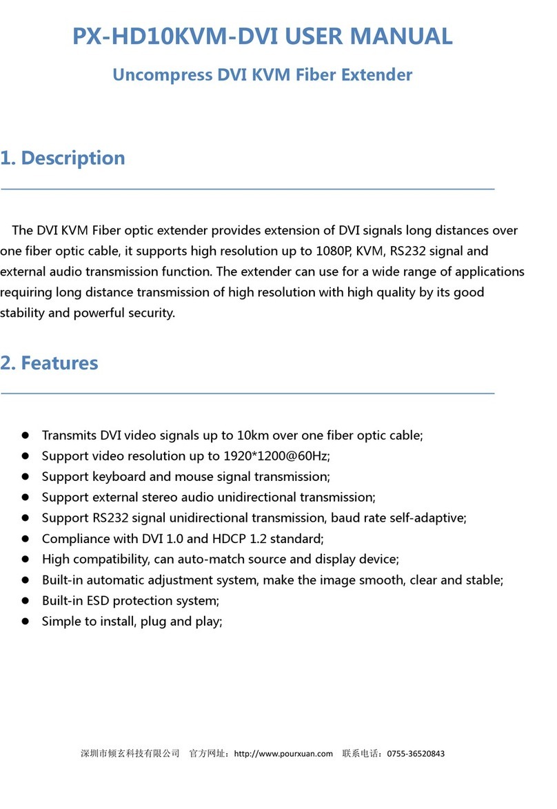 PourXuan PX-HD10KVM-DVI user manual