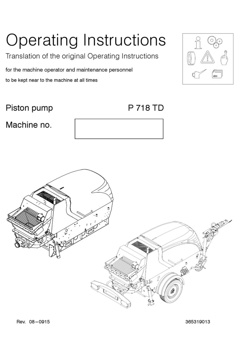 Putzmeister P 718 TD Translation of the original operating instruction Putzmeister P 718 TD Translation of the original operating instruction