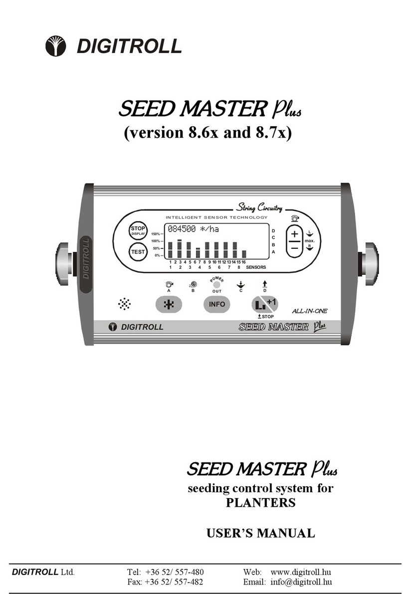 Digitroll SEED MASTER Plus 8.6 Series User manual
