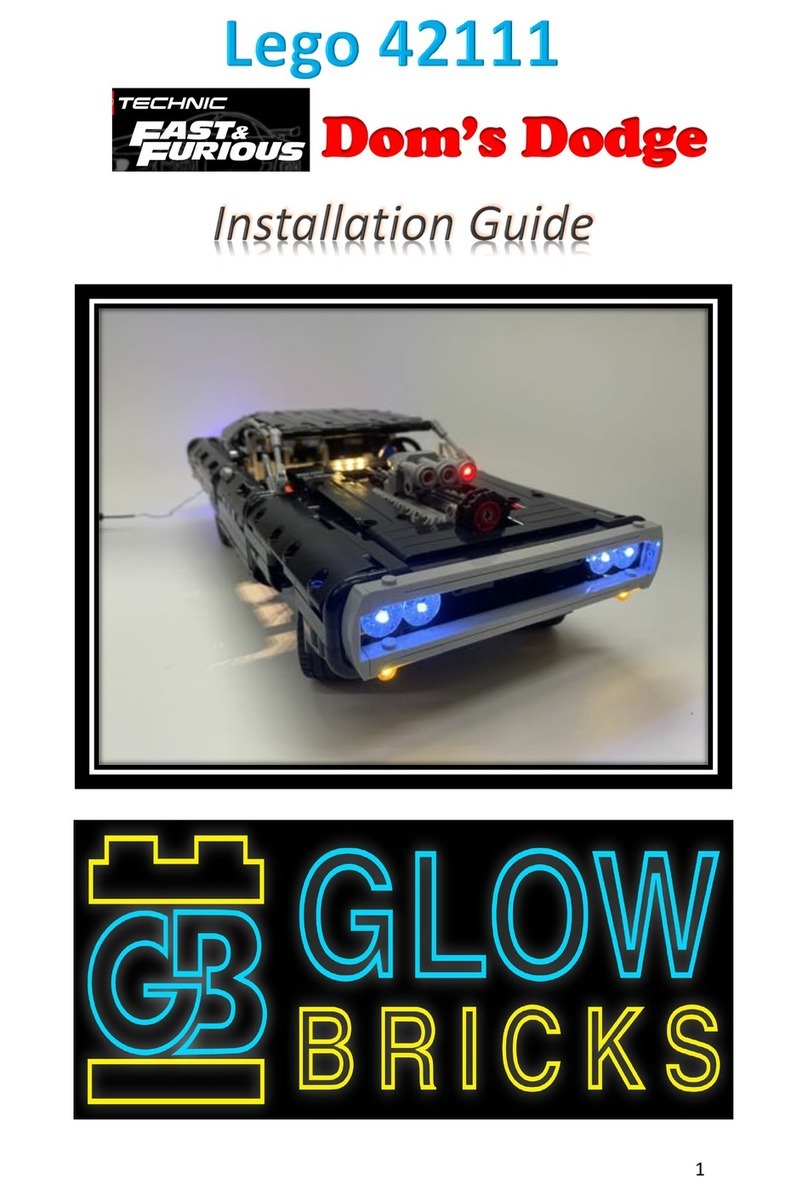 Glow Bricks Lego Technic Fast & Furious Dom's Dodge... installation guide Glow Bricks Lego Technic Fast & Furious Dom's Dodge... installation guide