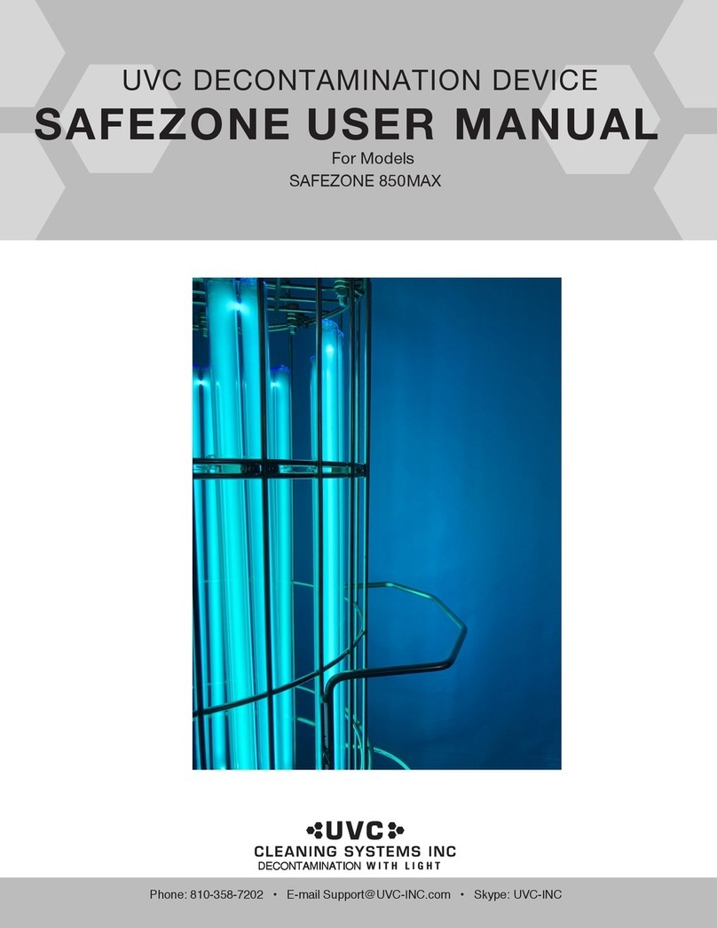 UVC SAFEZONE 850MAX user manual