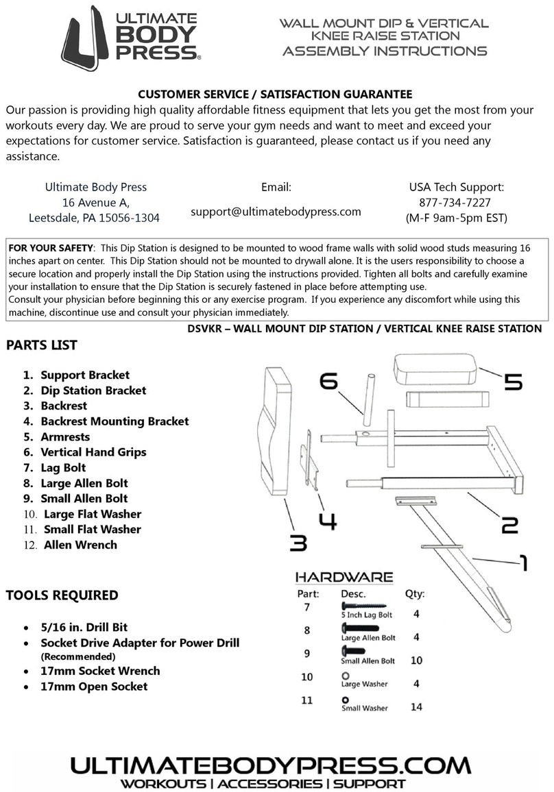 ULTIMATE BODY PRESS DSVKR Assembly instructions