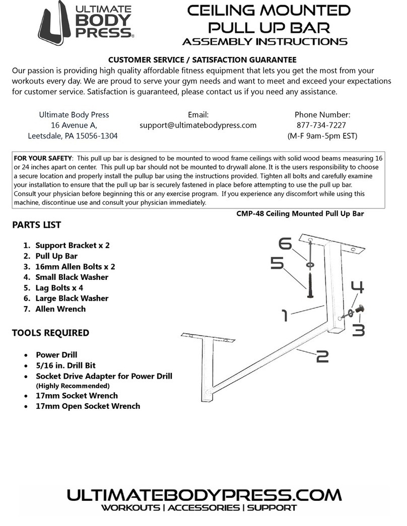 ULTIMATE BODY PRESS CMP-48 Assembly instructions