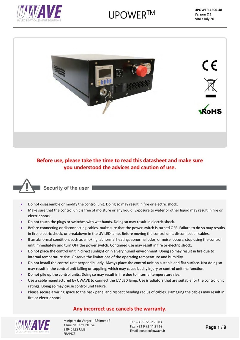UWAVE UPOWER-1500-48 manual