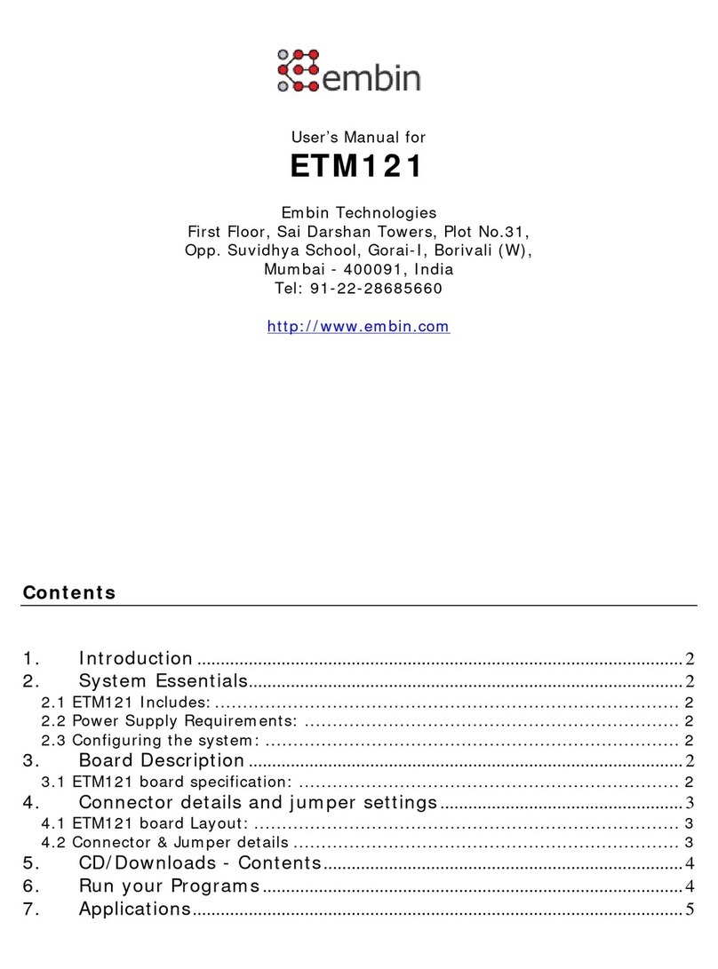 Embin ETM 121 user manual
