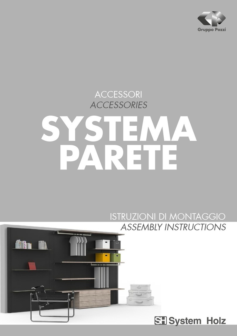 Gruppo Pozzi System Holz SYSTEMA PARETE Assembly instructions Gruppo Pozzi System Holz SYSTEMA PARETE Assembly instructions