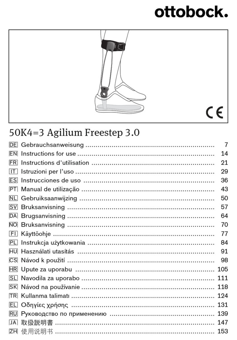 Otto Bock 50K4-3 Agilium Freestep 3.0 Instructions for use Otto Bock 50K4-3 Agilium Freestep 3.0 Instructions for use