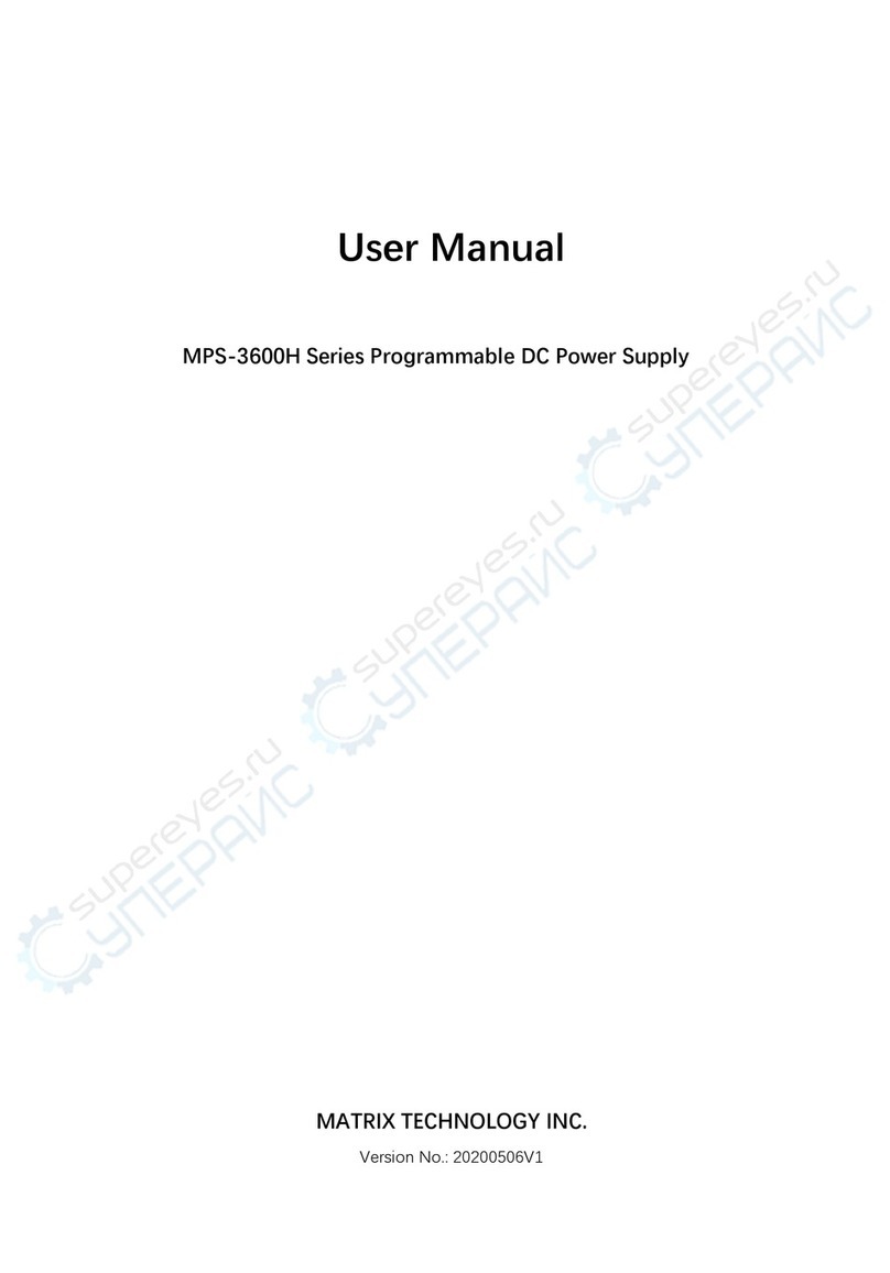 MATRIX TECHNOLOGY MPS-3600H Series User manual