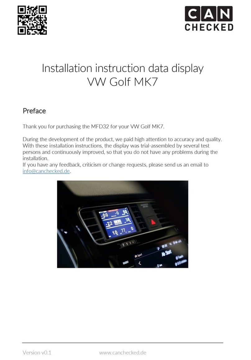 CANchecked MFD32 User manual