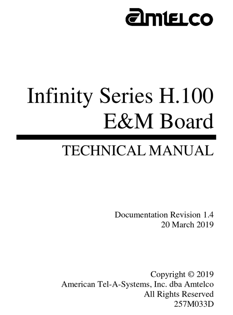 Amtelco Infinity H.100 Series User manual