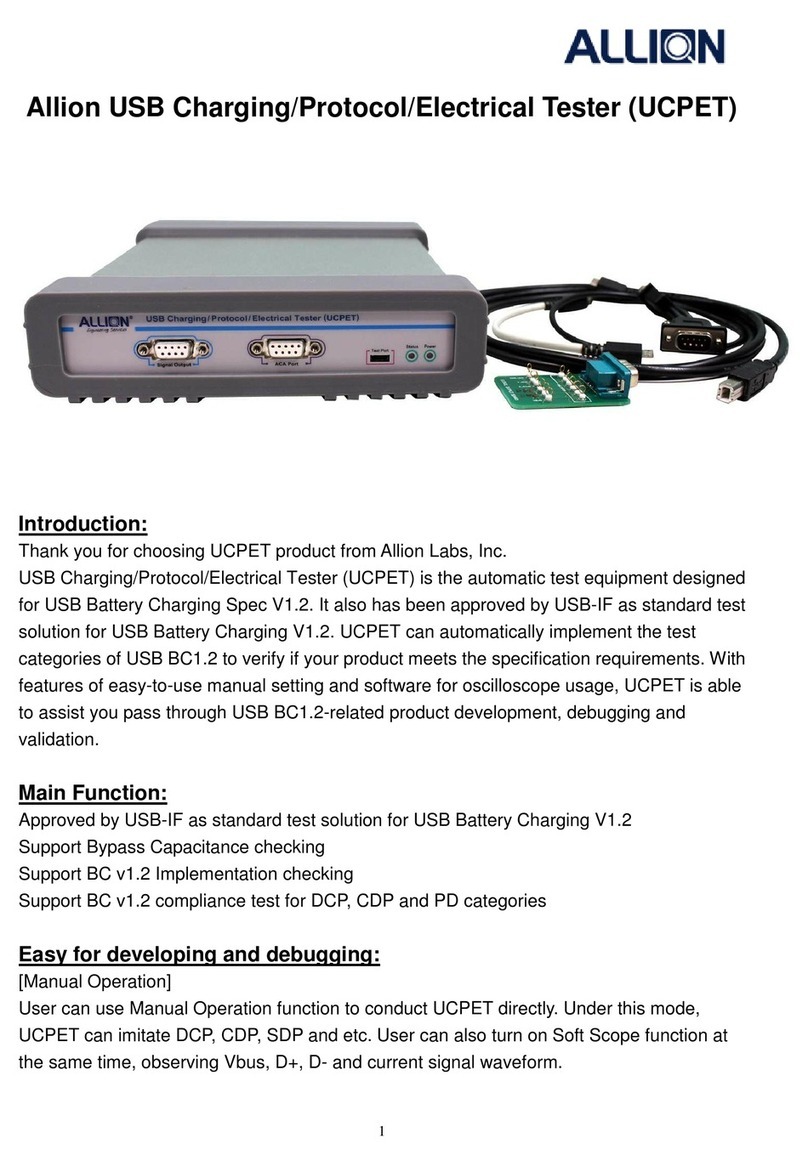 ALLION UCPET manual