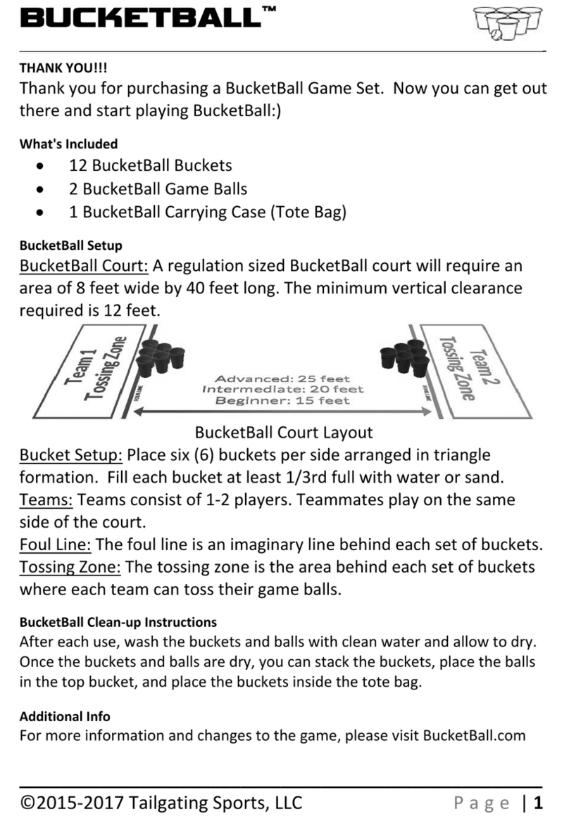 Tailgating Sports BUCKETBALL quick start guide