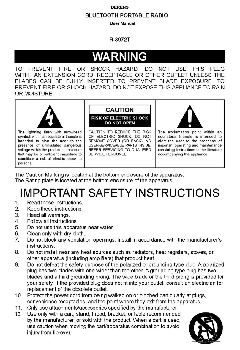 DEREN R-3972T user manual
