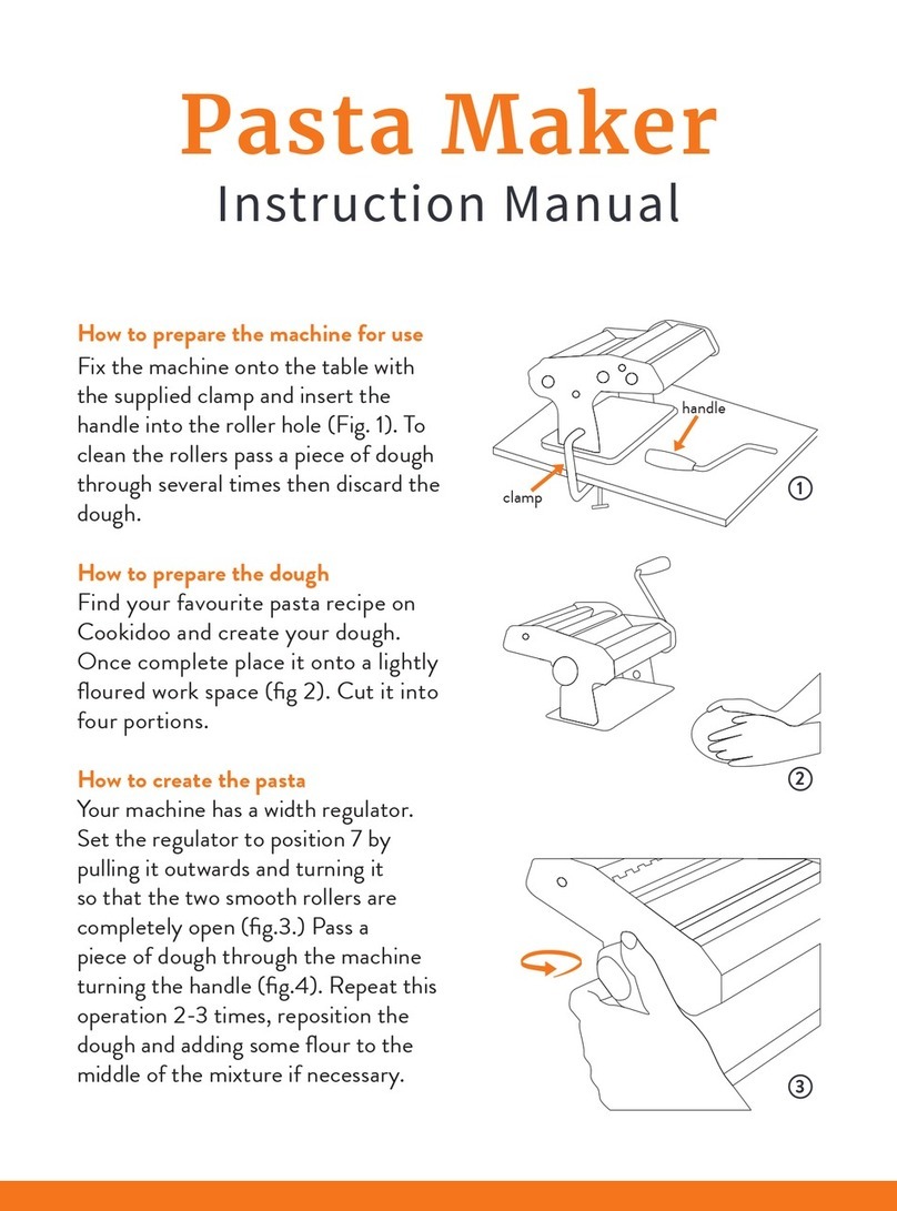 THEMIX SHOP Pasta Maker instruction manual THEMIX SHOP Pasta Maker instruction manual