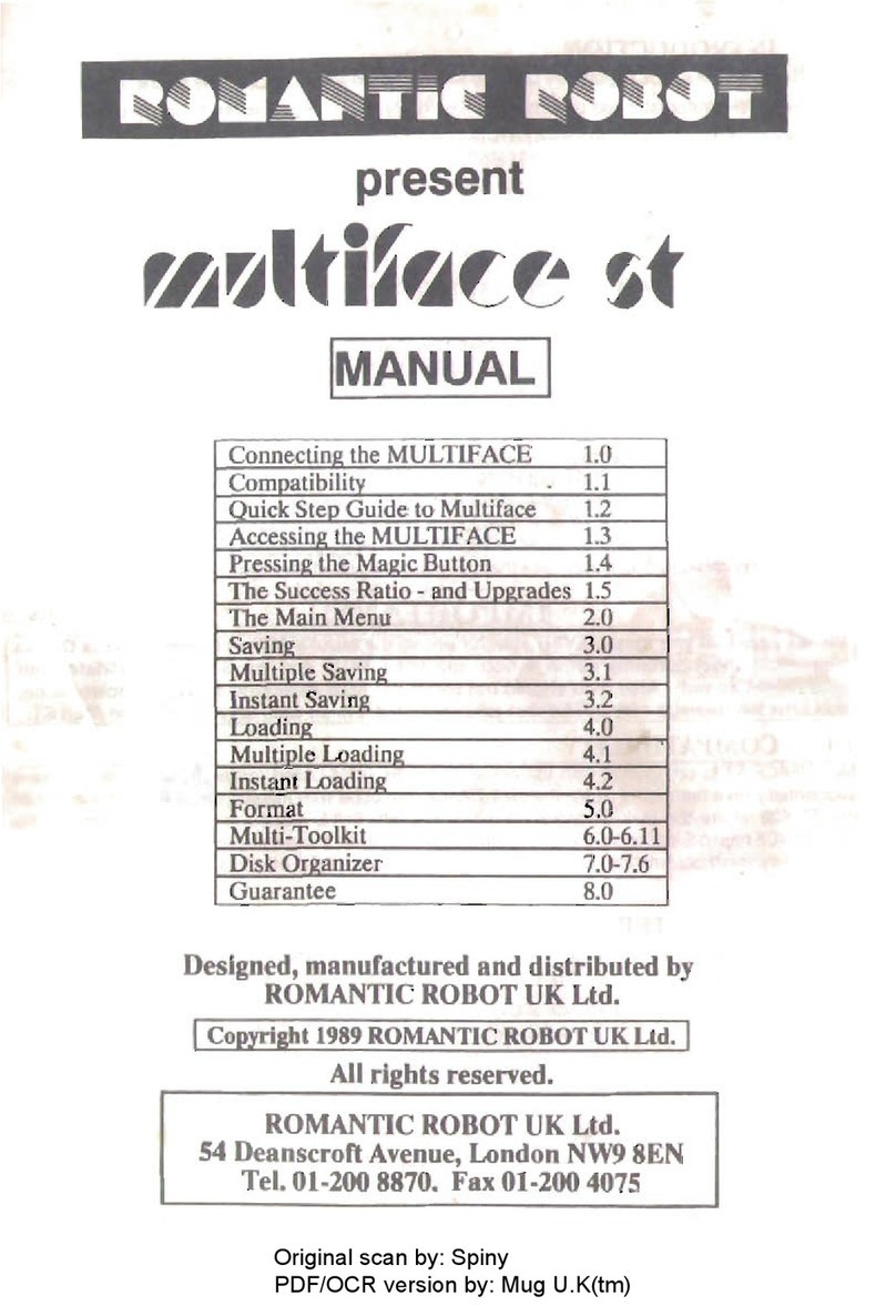 Romantic Robot Multiface ST manual