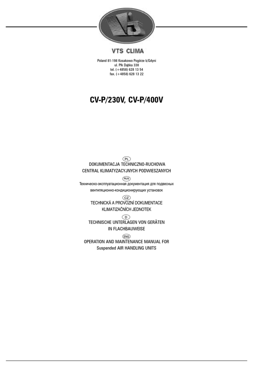 VTS CLIMA CV-P/230V Operation and maintenance manual VTS CLIMA CV-P/230V Operation and maintenance manual