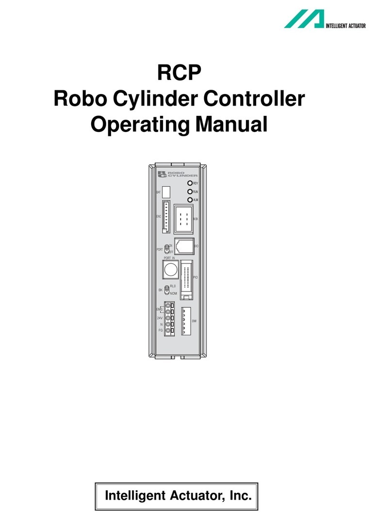 Intelligent Actuator ROBO Cylinder RCP operating manual