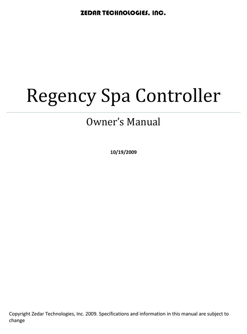 ZEDAR Regency User manual