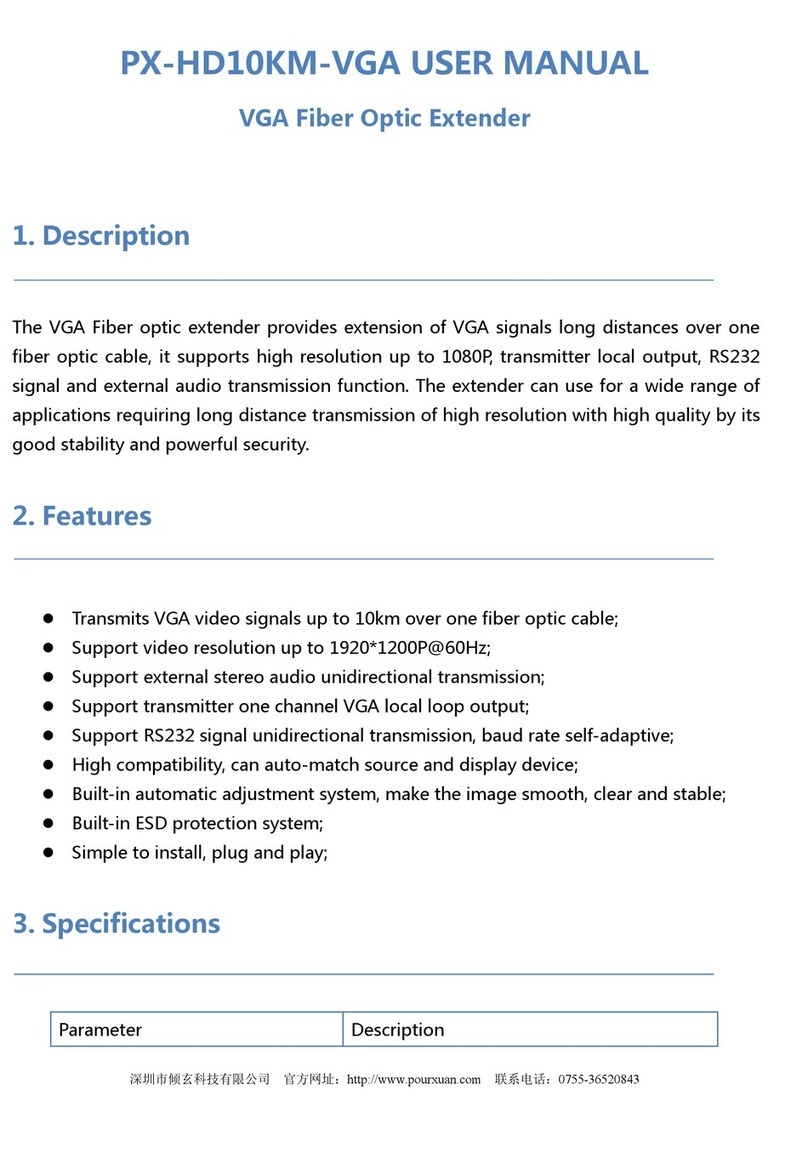 PourXuan PX-HD10KM-VGA user manual