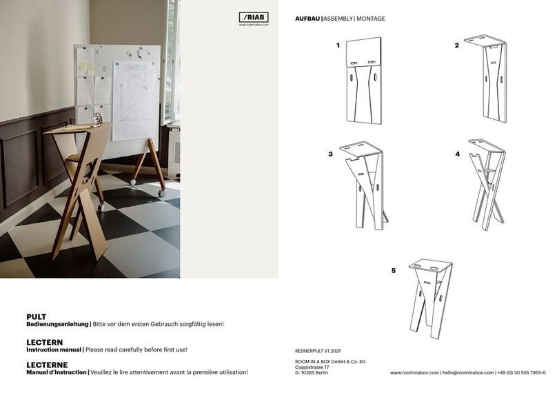 RIAB Lectern instruction manual