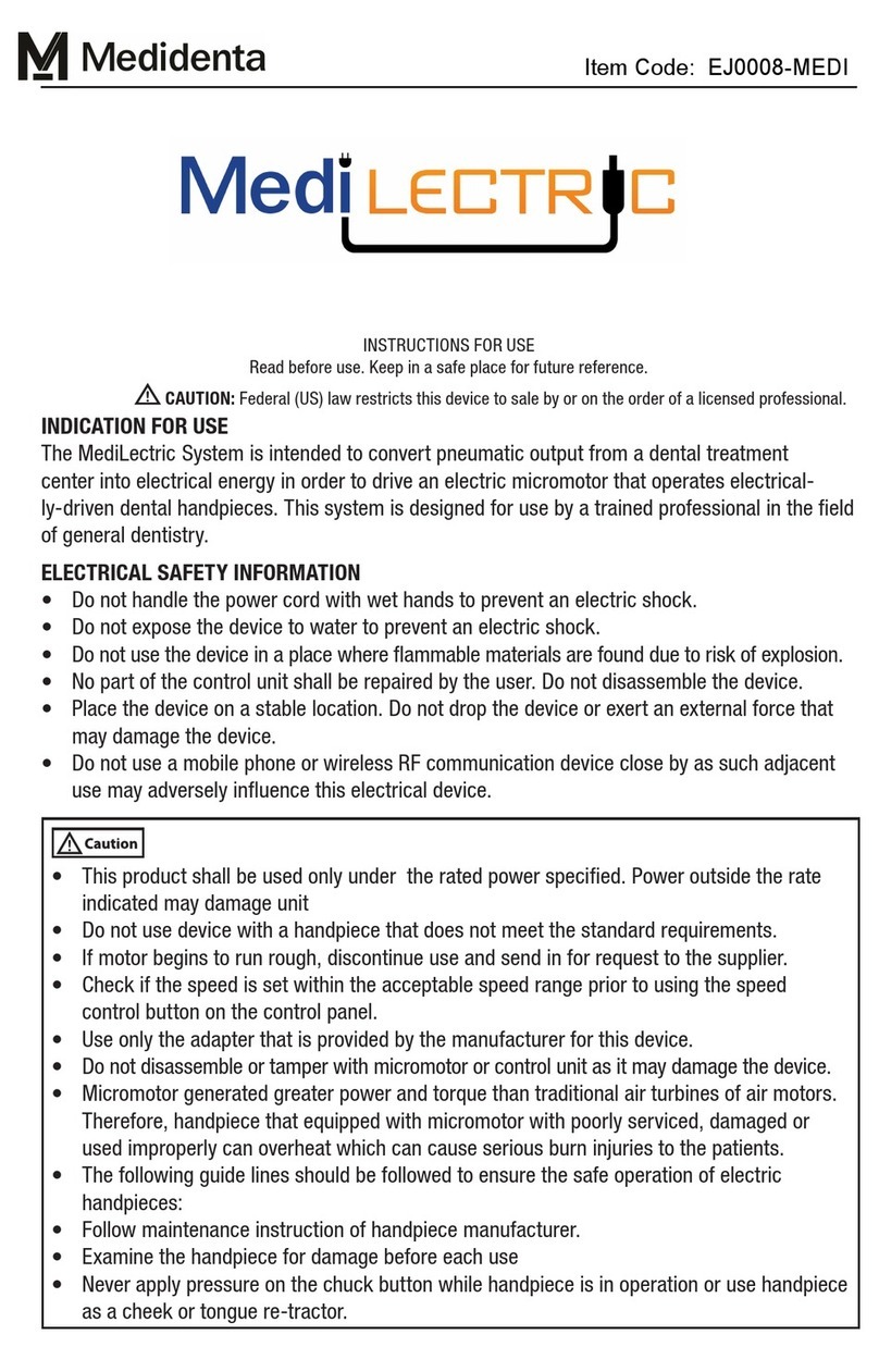 Medidenta MediLECTRIC EJ0008-MEDI Instructions for use