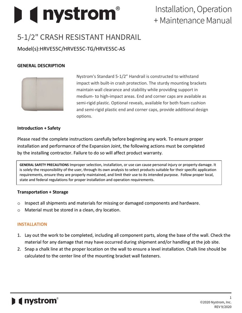 nystrom HRVE55C Installation, operation and maintenance manual