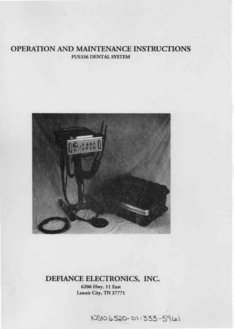 DEFIANCE ELECTRONICS FUS336 Operation and maintenance instructions