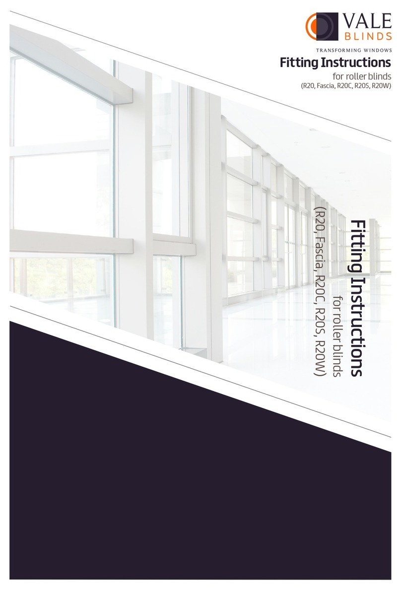 VALE BLINDS R20 Fitting instructions VALE BLINDS R20 Fitting instructions