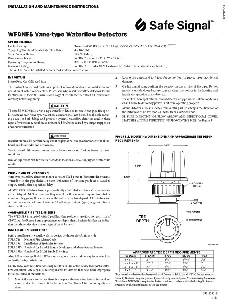 Safe Signal WFDNFS User manual