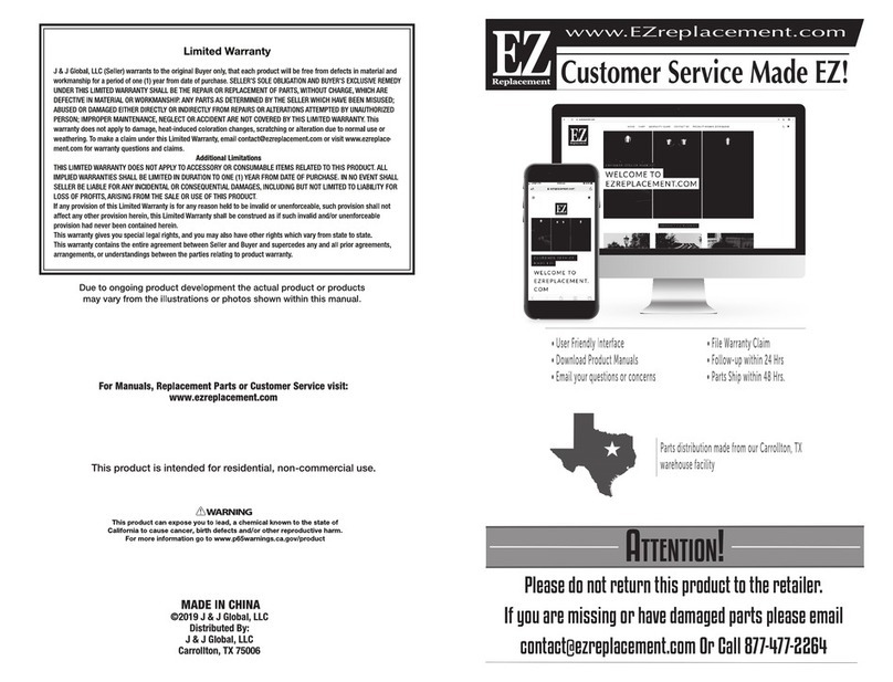 Patio Premier 203073 instruction manual