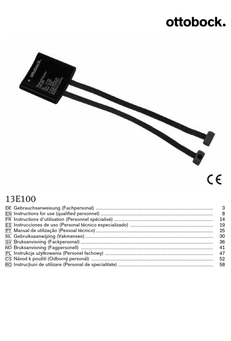 Otto Bock 13E100 Instructions for use