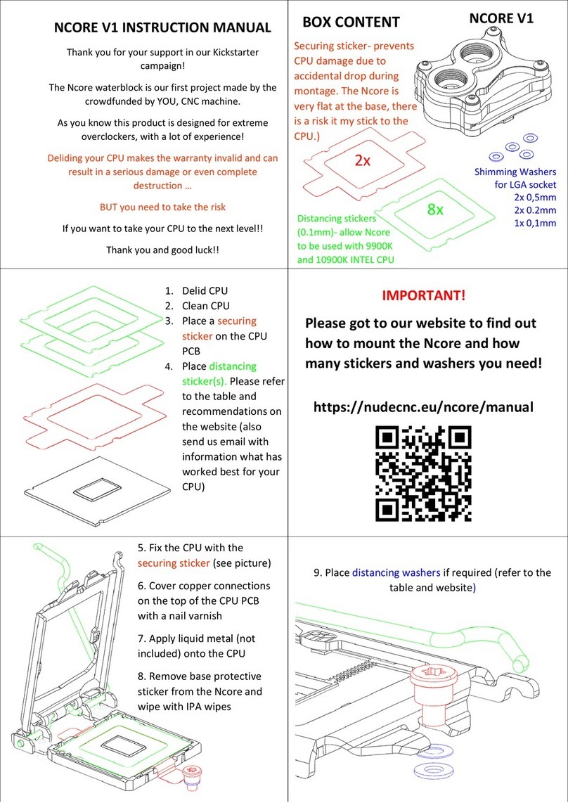 NUDEcnc Ncore V1 instruction manual