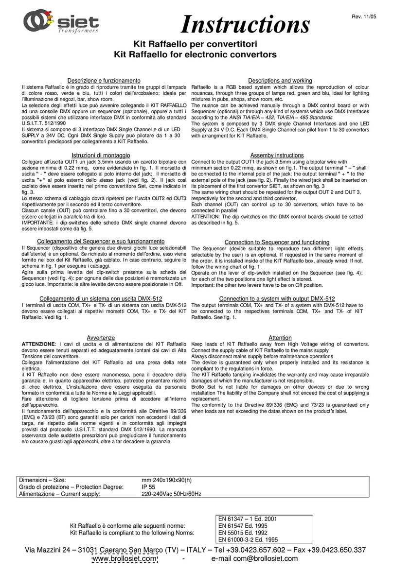 BROLLOSIET Raffaello instructions